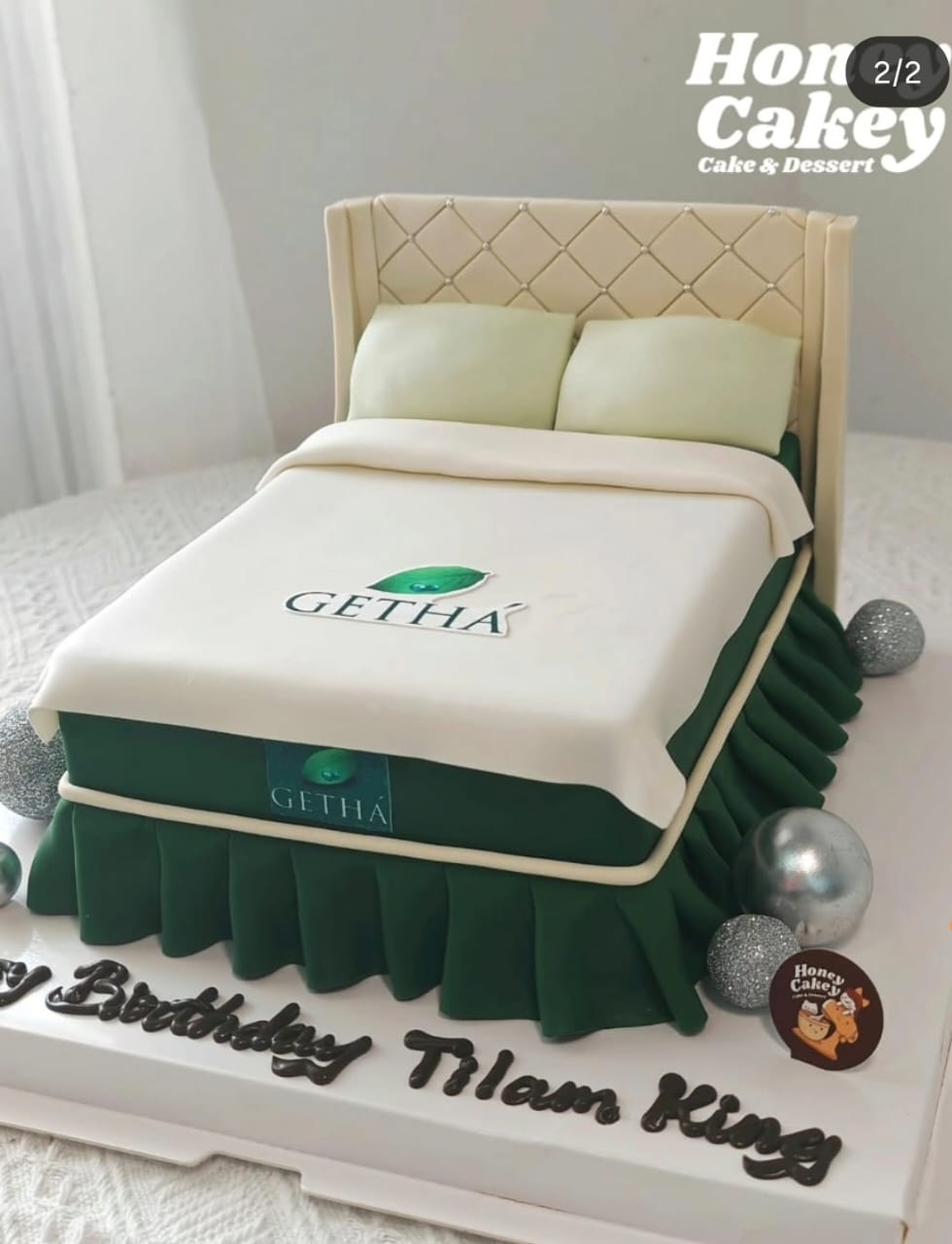 Bed Mattress Cake - 3D Fondant with Buttercream Cake by Honey Cakey, Bandar Mahkota Cheras