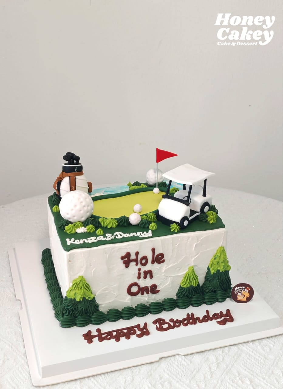 Golfhouse Cake - Themed Design Cake by Honey Cakey, Bandar Mahkota Cheras
