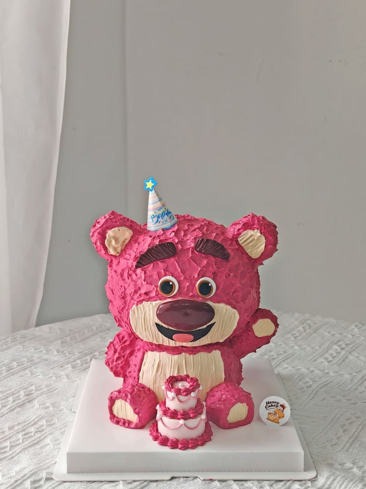 Lotso Bear - Butter Cream Character Cake by Honey Cakey, Bandar Mahkota Cheras