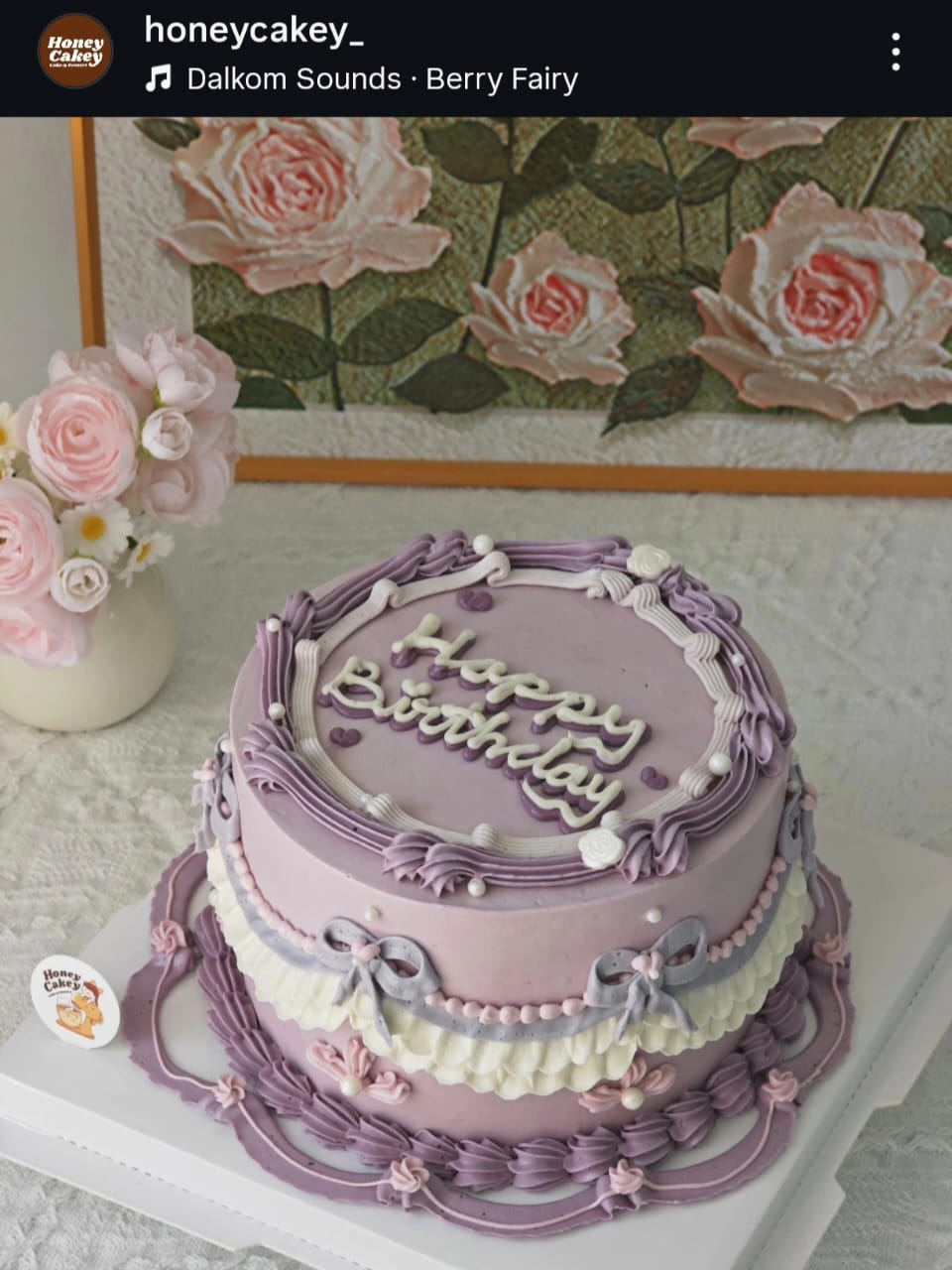 Vintage Classic Butter Cream - Classic Butter Cream Cake by Honey Cakey, Bandar Mahkota Cheras