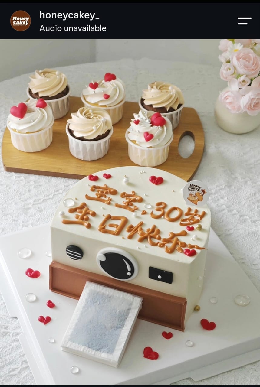 Camera Flaming Cake - Themed Design Cake by Honey Cakey, Bandar Mahkota Cheras