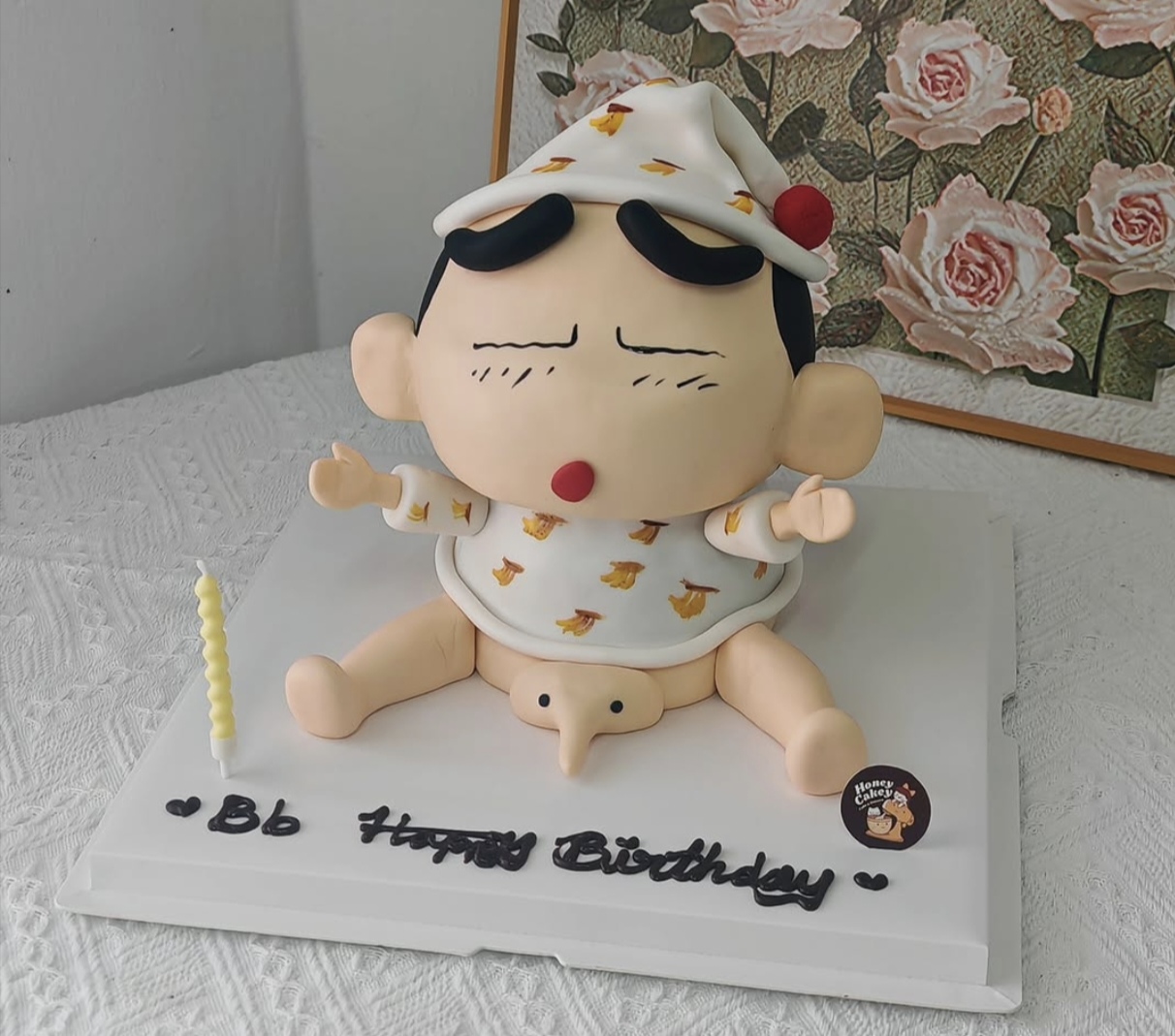 Shinchan Fondant - 3D Fondant with Buttercream Cake by Honey Cakey, Bandar Mahkota Cheras